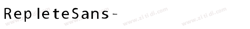 Replete Sans字体转换